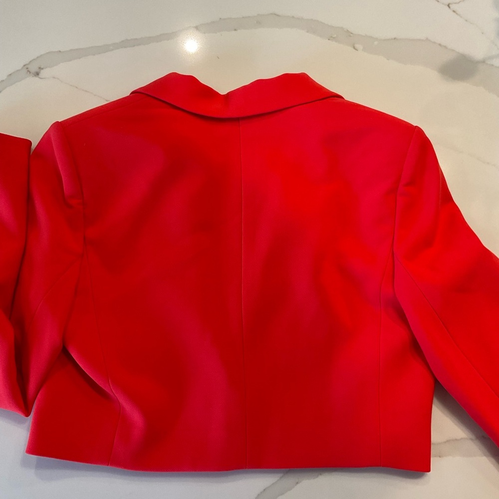 Alice + Olivia Bright Poppy Red Blazer-NWT - Picture 4 of 5